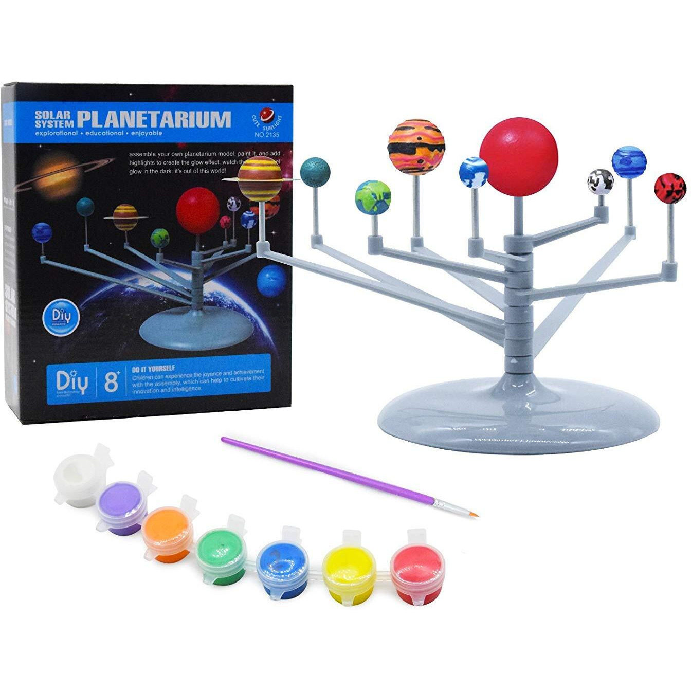 Mtg Metro Toys & Gift Planetarium Toy Set - Solar System Educational Toy For Kids | Diy Activity For Kids | Boys - Multicolor