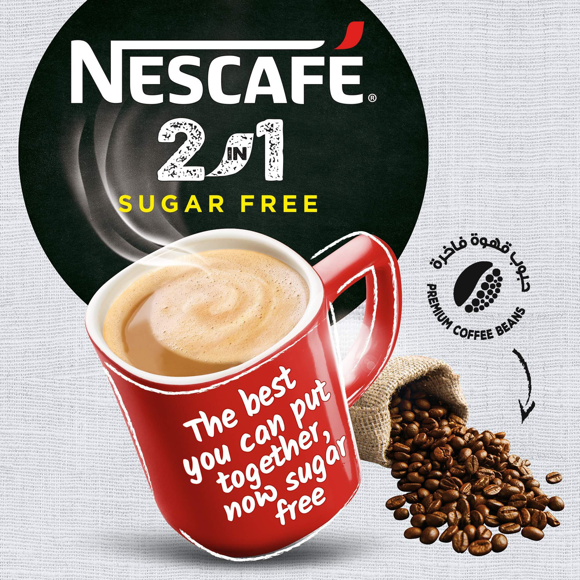 Nescafe Sugar-Free 2 In 1 (25 Sticks) Pouch, 292.5 Gm, Coffee