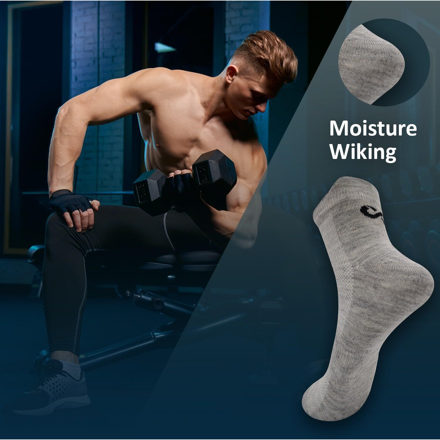Xjarvis Rio Premium Cotton Ankle Socks For Men And Women Sports Socks| Ideal For Running | Cycling & Gym | Odour Free, Solid Unisex Ankle Length Socks Pack Of 12 (Black/Grey/White)