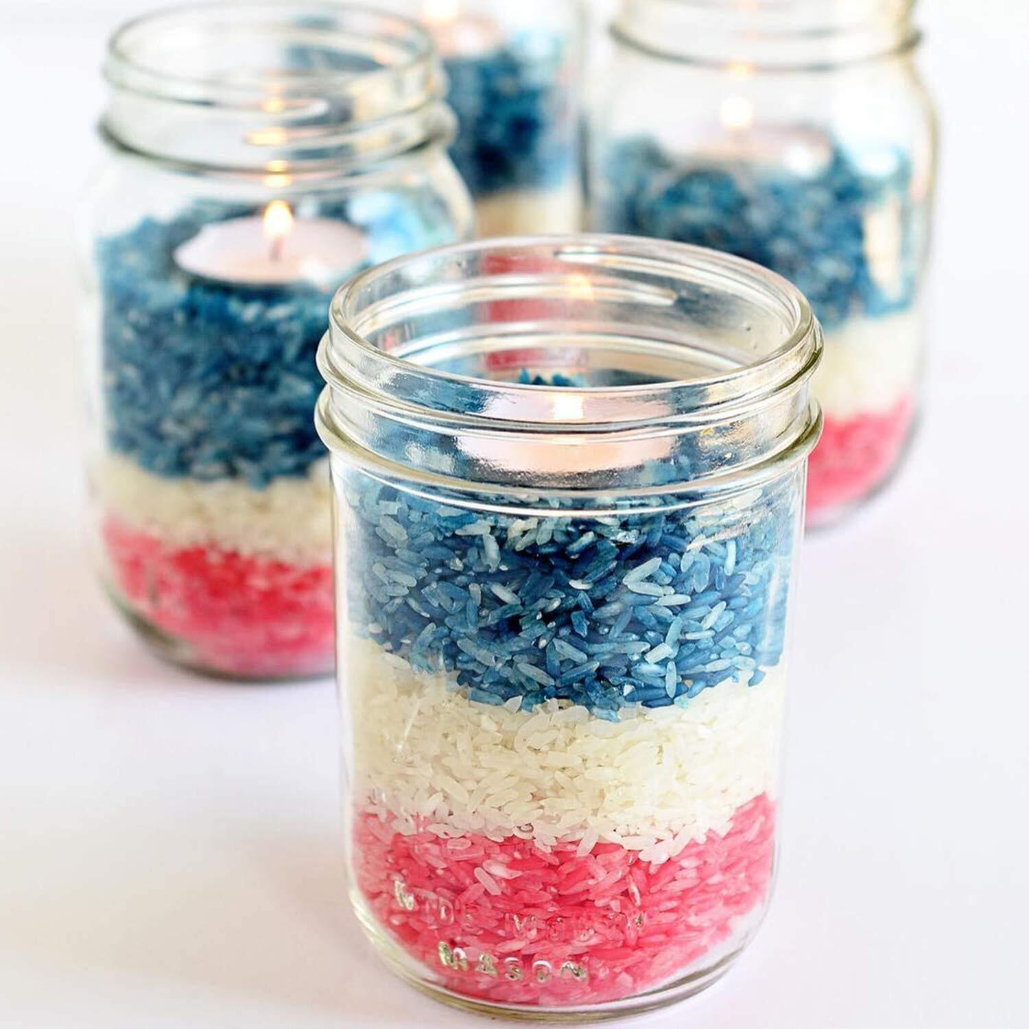 Ash & Roh Glass Mason Jars Full Mouth - Glass Jars With Metal Airtight Lids Perfect Meal Prep, Food Storage, Canning, Drinking Jars, For Jelly, Jam, Dry Food, Spices, Herbs-500 Ml (5, Clear)