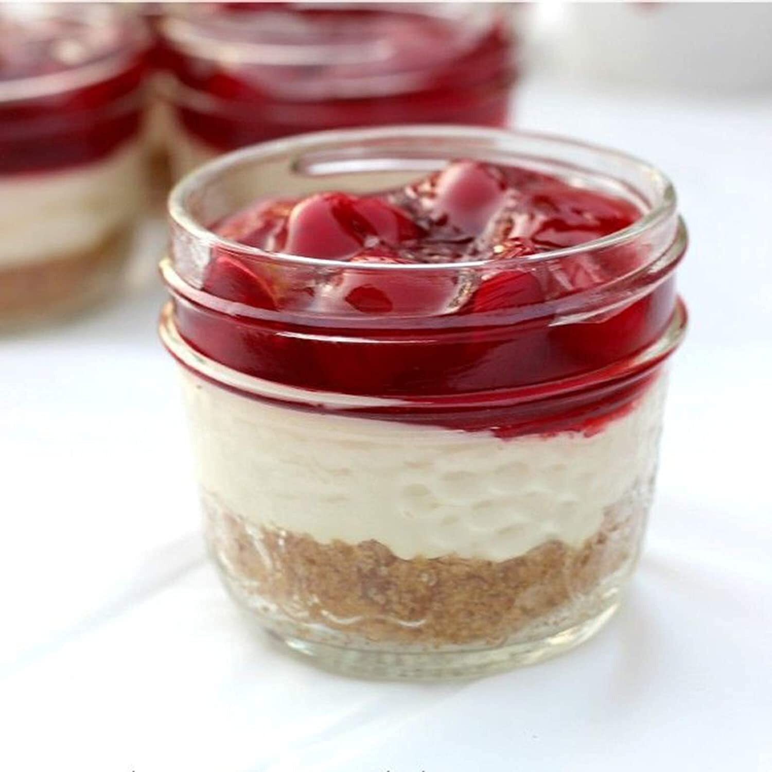 Ginoya Brothers Wide Mouth Mini Glass Jars With Metal Lid For Jam, Jelly, Baby Food, Crafts, Spices, Dry Food Storage -100 Ml. (4 Pieces)