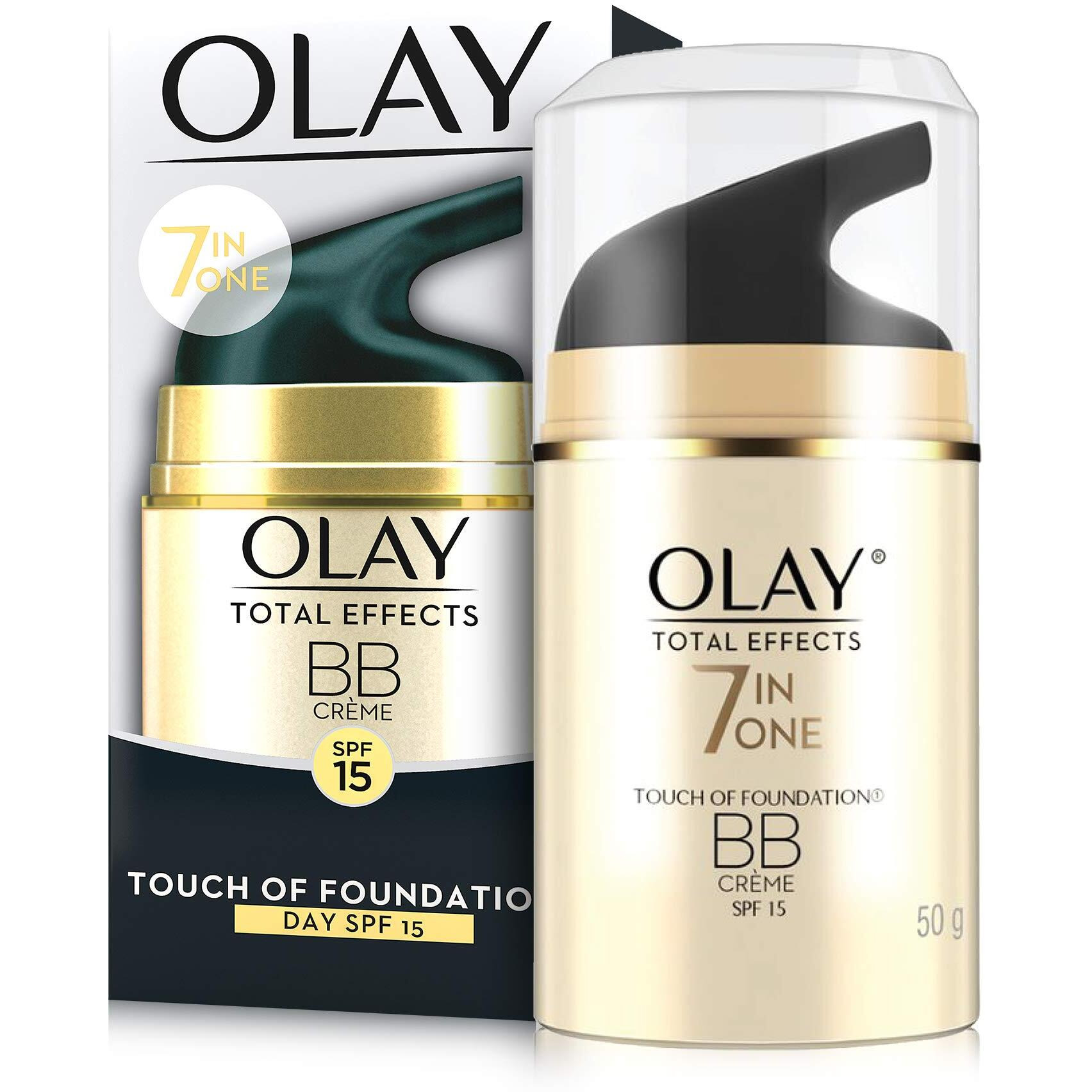 Olay Total Effects Bb Cream With Spf 15 | Fights 7 Signs Of Ageing | With Niacinamide And Green Tea Extracts | Normal, Oily, Dry, Combination Skin | 50G