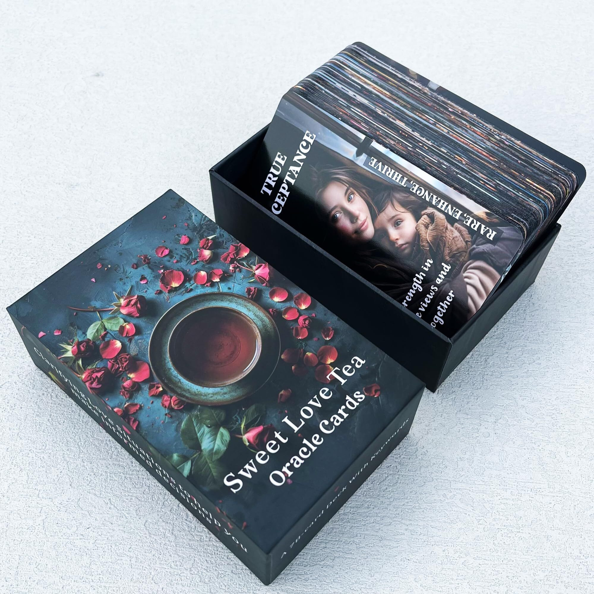Mtroyaldia Love Tea Oracle Cards, Twin Flames Soulmates Oracle Deck, Romance Love Oracle Cards, Life Relationships Oracle Cards For Beginners