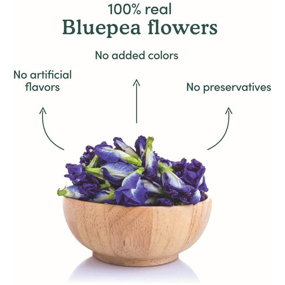 Vahdam, Butterfly Pea Flower (50 Gm, 150+ Cups) Caffeine Free Herbal Tea|Vacuum Sealed For Freshness|Shankhpushpi Flowers|Eco-Conscious Packaging