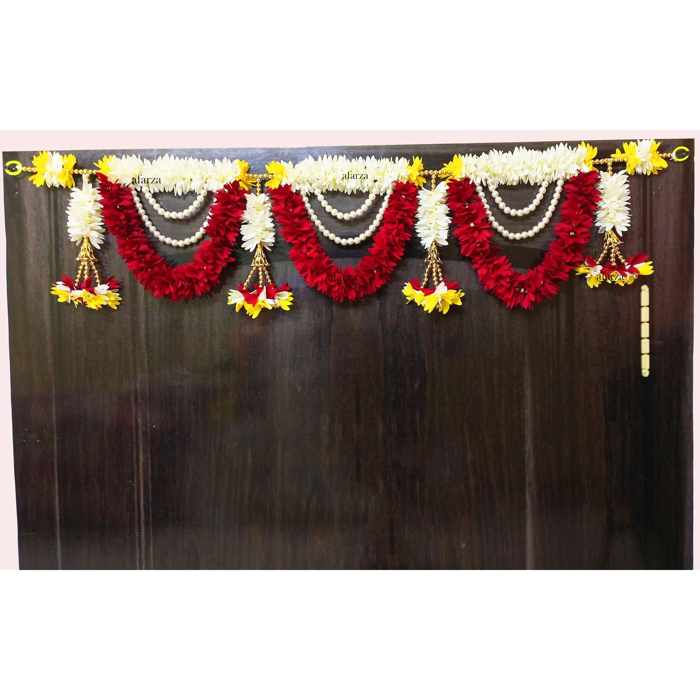 Afarza Toran For Main Door Latest Home Decoration Entrance Hanging Handmade Bandarwal Gift Item - Multicolor, 39 Inch
