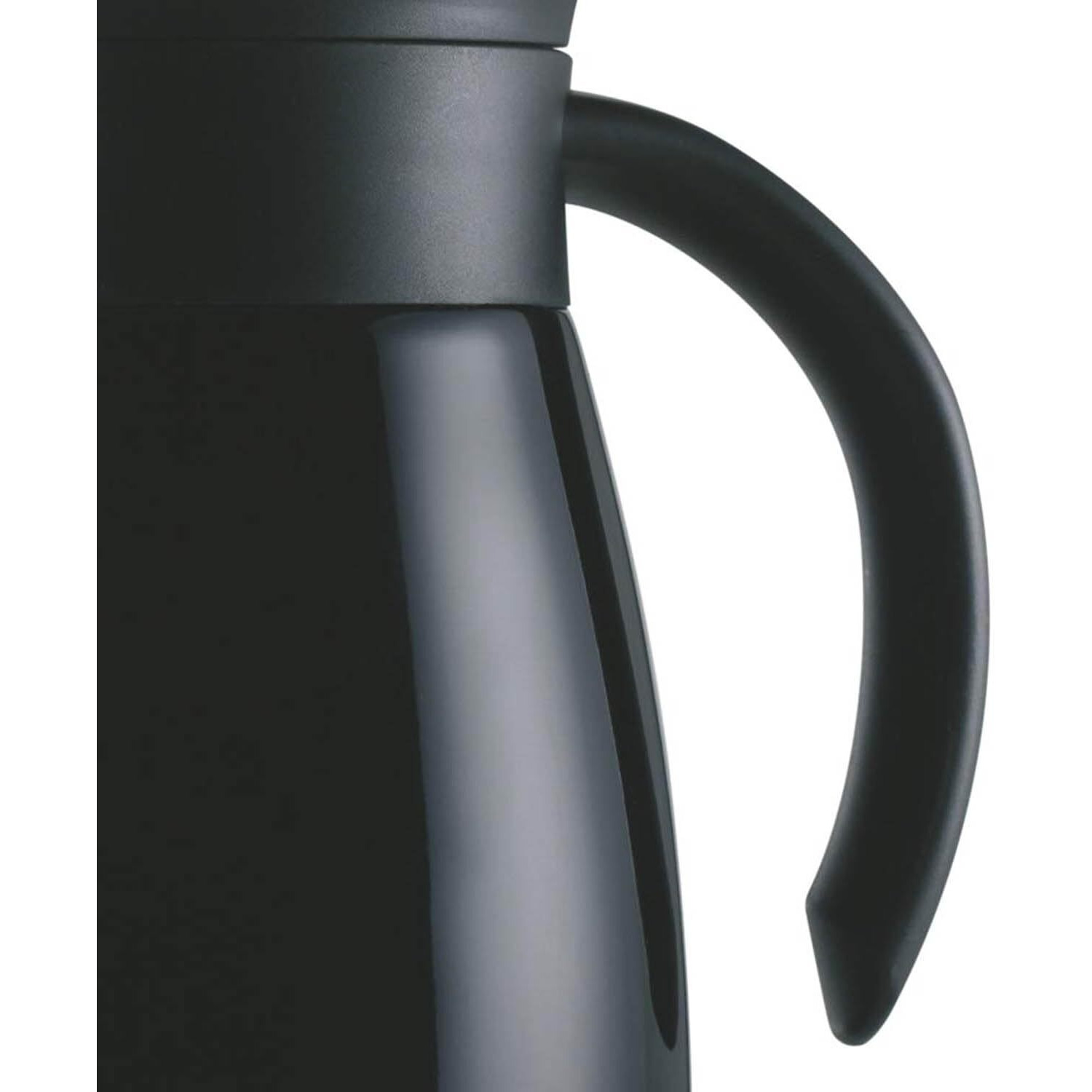 Borosil Stainless Steel 1500Ml Teapot With Handle | Double Wall Vacuum Insulated Thermosteel Carafe | Bpa Free Jug For Tea/Coffee & Juice | 18 Hours Hot & 24 Hours Cold | 1 Year Warranty, Black