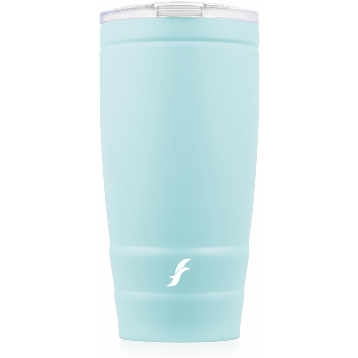 Flair Moka Vacuum Insulated Coffee Mug | 500Ml Travel Mug For Hot & Cold Beverages | 9H Hot & 15H Cold | Leakproof, Bpa-Free, Durable, Double-Walled Stainless Steel (Pastel Blue)