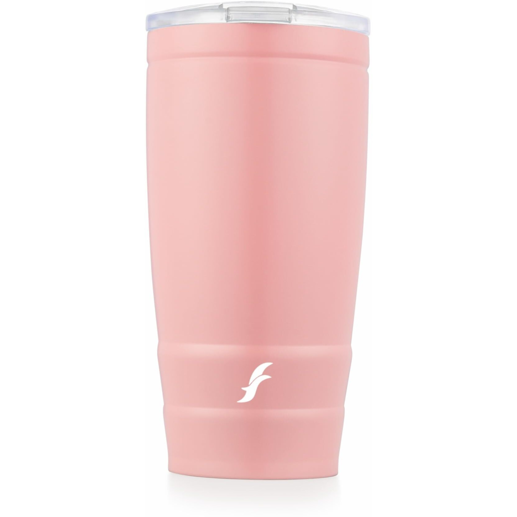 Flair Moka Vacuum Insulated Coffee Mug | 500Ml Travel Mug For Hot & Cold Beverages | 9H Hot & 15H Cold | Leakproof, Bpa-Free, Durable, Double-Walled Stainless Steel (Pastel Pink)