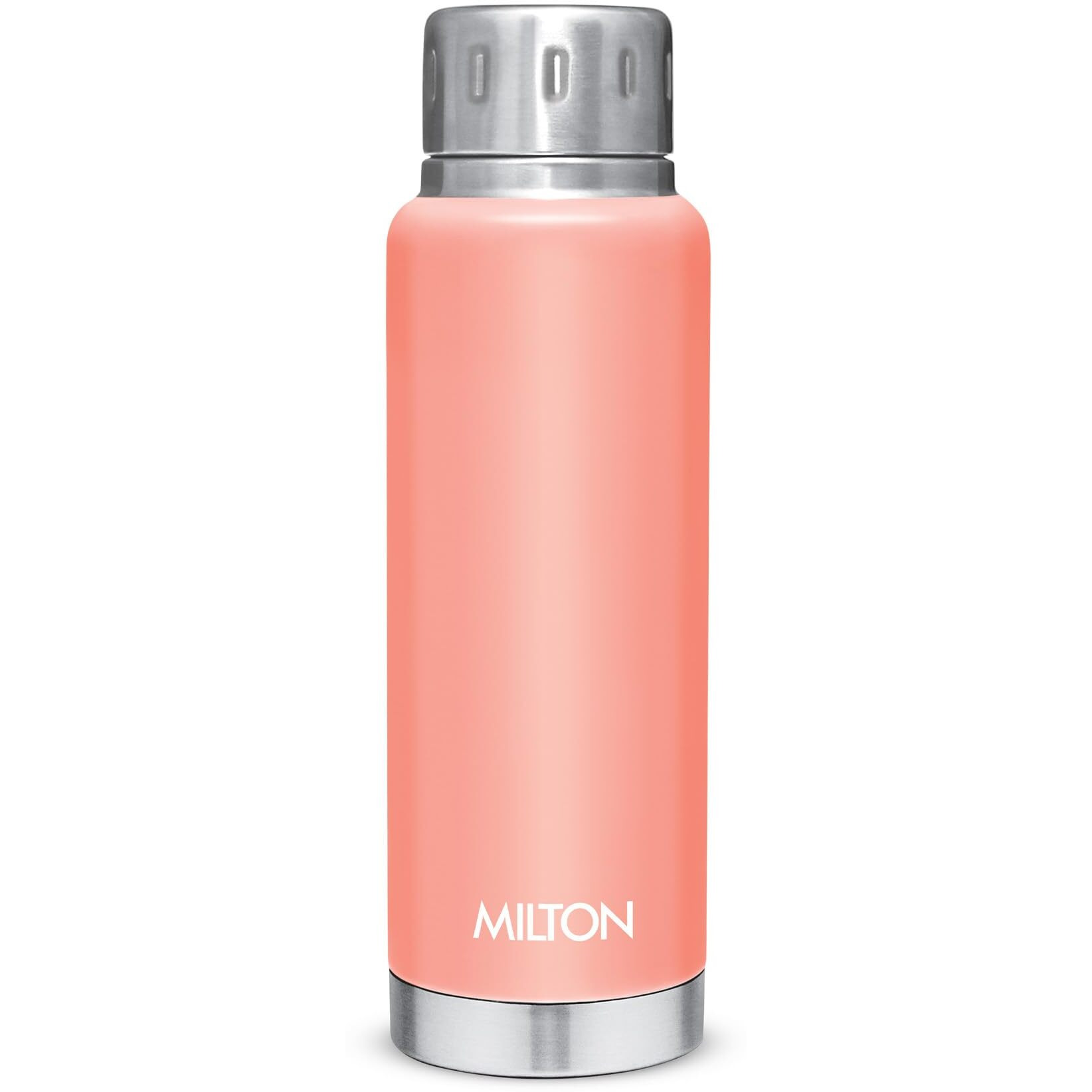 Milton Elfin 300 Thermosteel Bottle, 300 Ml Water Bottles, 24 Hours Hot And Cold, Easy To Carry, Easy Grip, Rust Proof, Tea, Coffee, Office, Travel Bottle, Peach