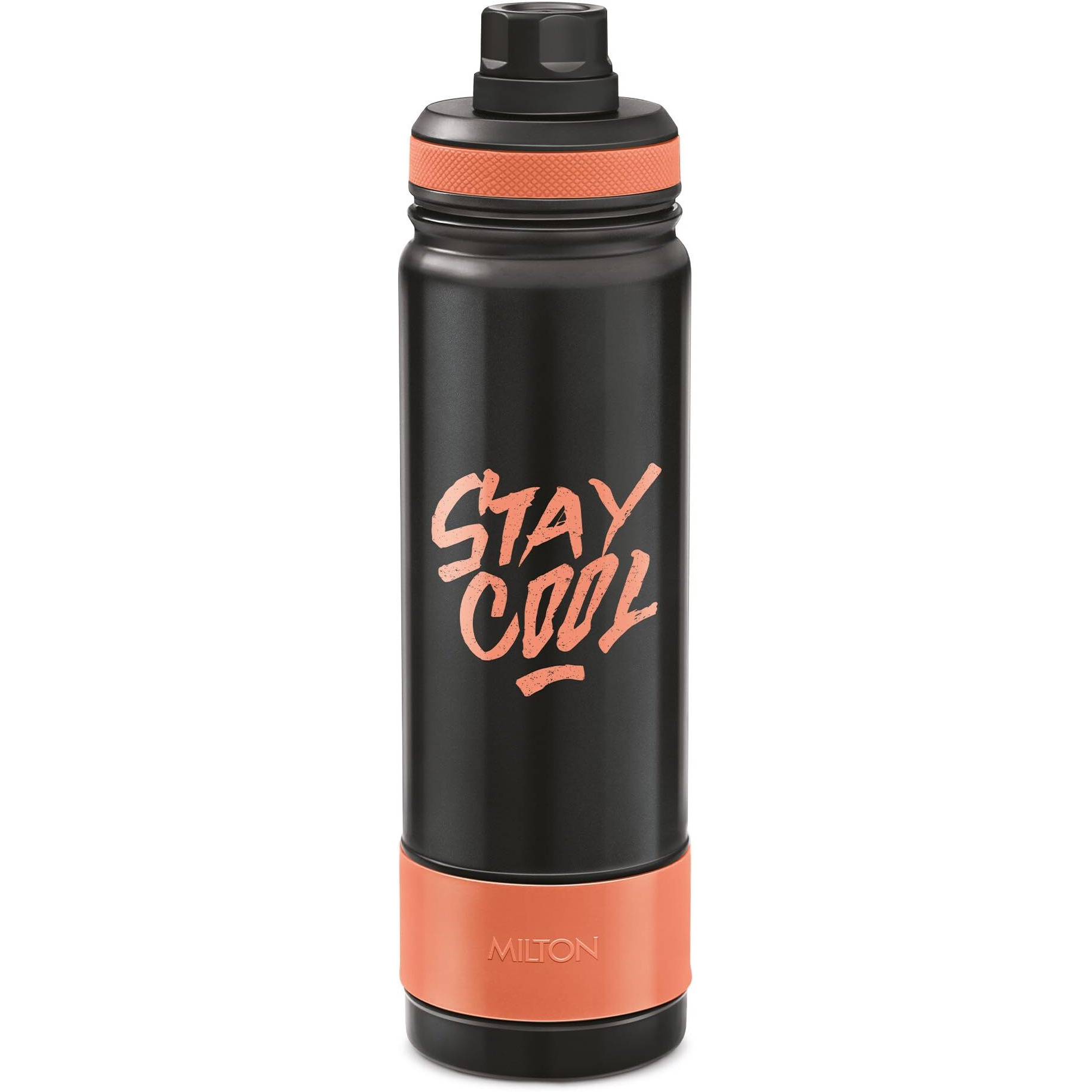Milton Astir 750 Thermosteel Hot And Cold Water Bottle, 670 Ml, Black | Rust & Leak Proof | Easy To Carry & Clean | Vacuum Insulated | Tea | Coffee | Juice