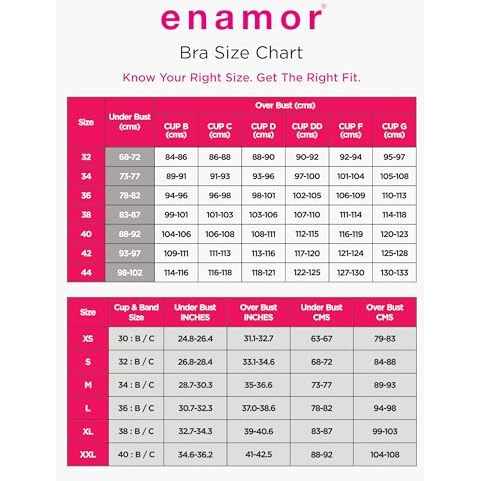 Enamor Women's Polyester Y-Panel For Bounce Control High Impact Padded Non-Wired And High Coverage Sports Bra -Sb25(Sb25-Greymelange-Xxl)