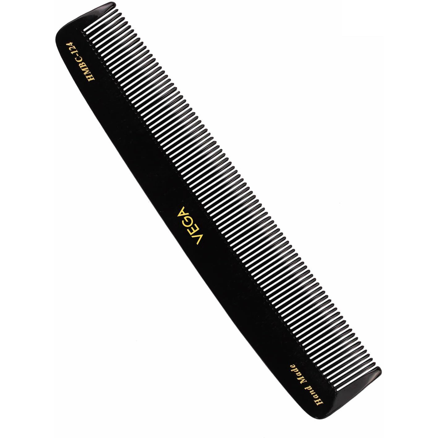 Vega Dressing Hair Comb,Handmade, (India's No.1* Hair Comb Brand) For Men And Women, Black(Hmbc-124)