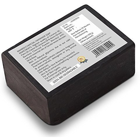 Speaking Tree Specially Formulated And Cold Processed Deodorizing Bamboo Charcoal Handmade Soap 100 Gms (Pack Of 2) | Cleanse Skin Naturally And A Beautifully Refreshing Aroma