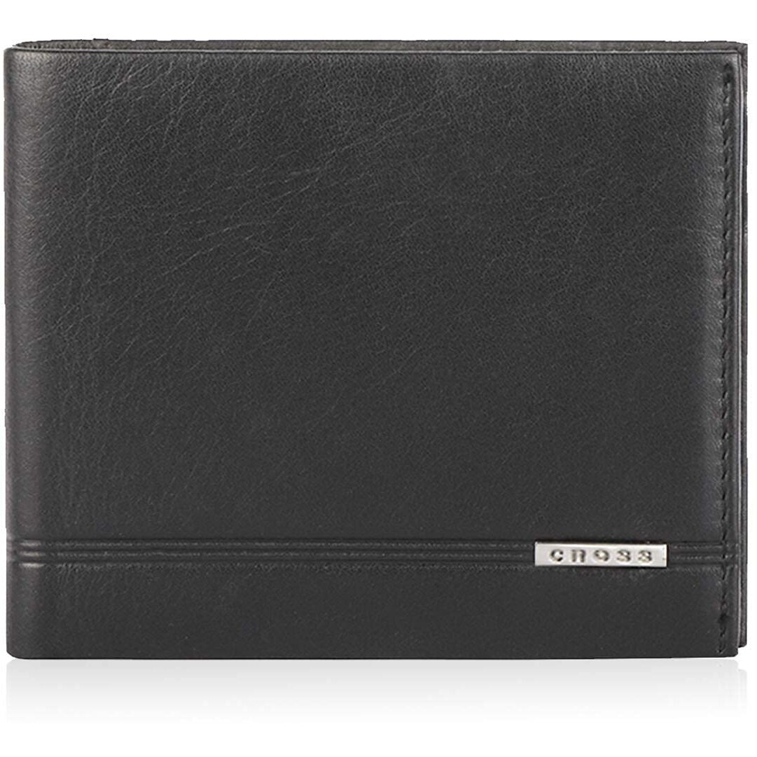 Cross Classic Century Branded Compact Wallets For Men Leather With Easy Compartment For Card - Black