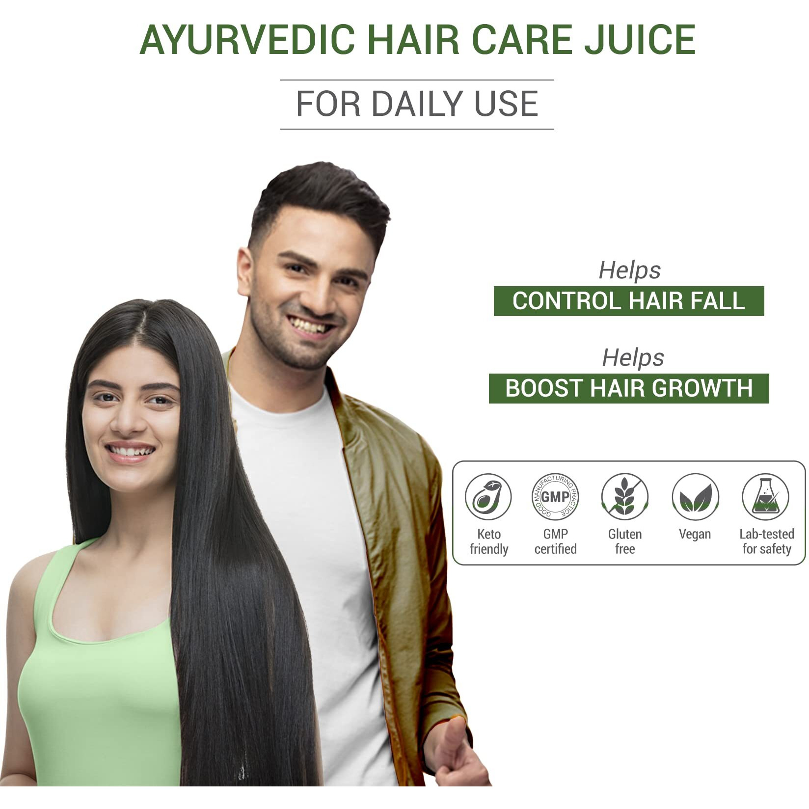 Sesa Ayurvedic Hair Care Juice - For Hair Fall Control & Hair Growth - With Bhringraj, Aloe Vera, Amla & Daru Haridra, 1L (Pack Of 1)