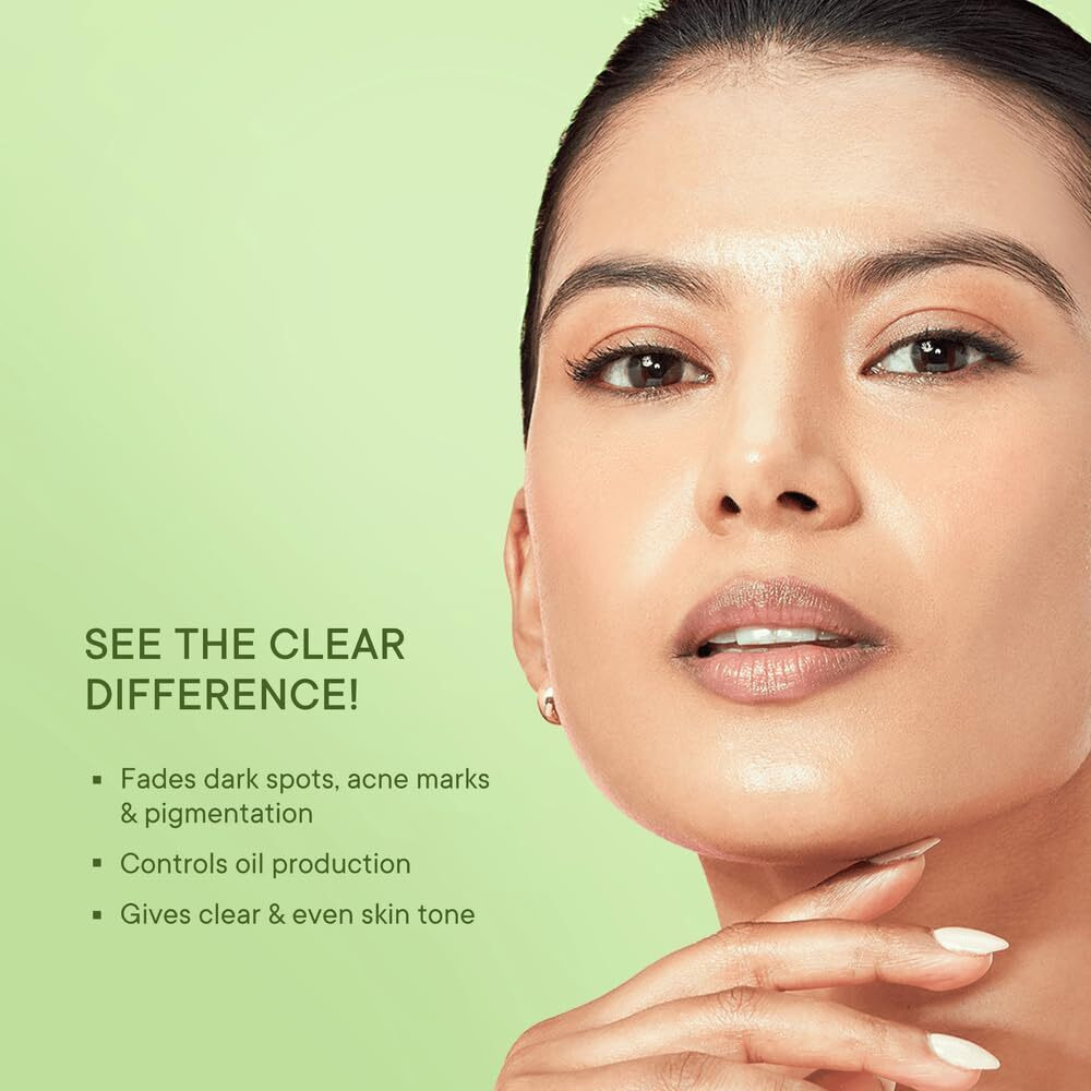 Quench Botanics Clear Skin Serum With Matcha Green Tea, Niacinamide & Hyaluronic Acid | Controls Oil Production | Fades Dark Spots, Acne Marks & Pigmentation | Made In Korea 30Ml)