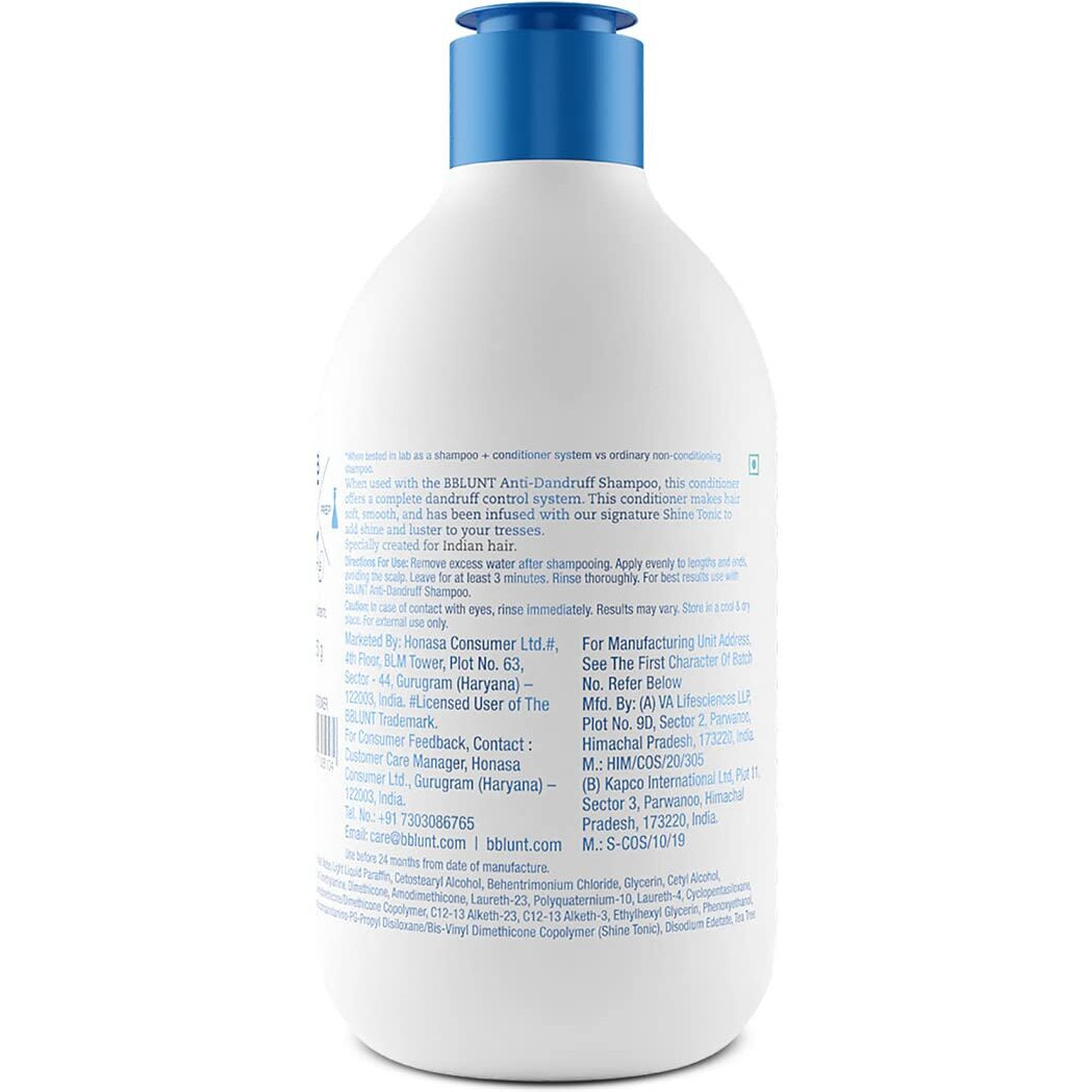 Bblunt Anti-Dandruff Conditioner With Shea Butter & Tea Tree For Dandruff Control - 250 G