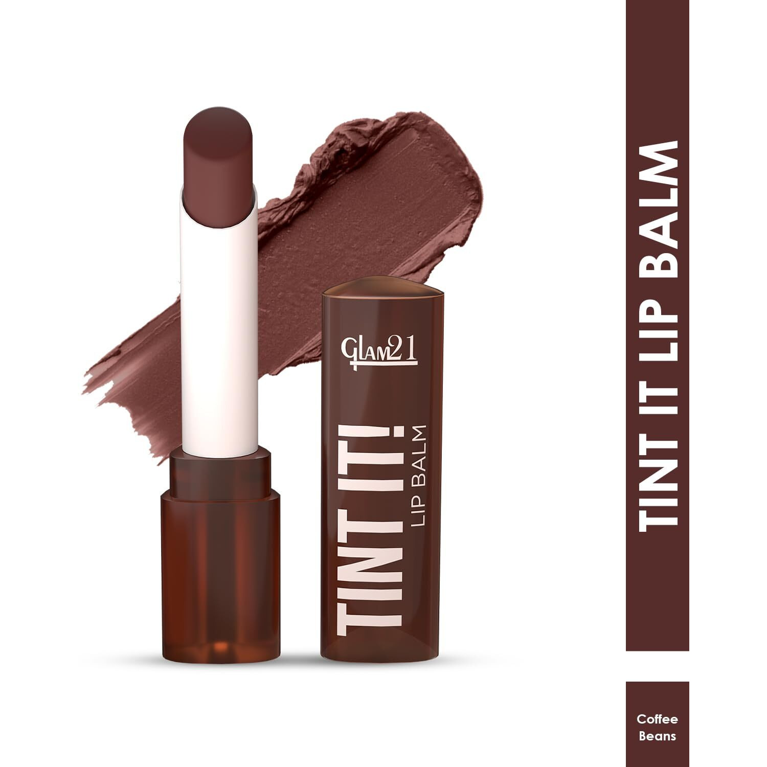 Glam21 Tint It Lip Balm | Everyday Hydration & Moisturized Lips With Vitamin-E, Shea Butter, Avocado Oil, Spf15 |Lip Care For Dry & Chapped Lips |Coffee Beans -3.5Gm