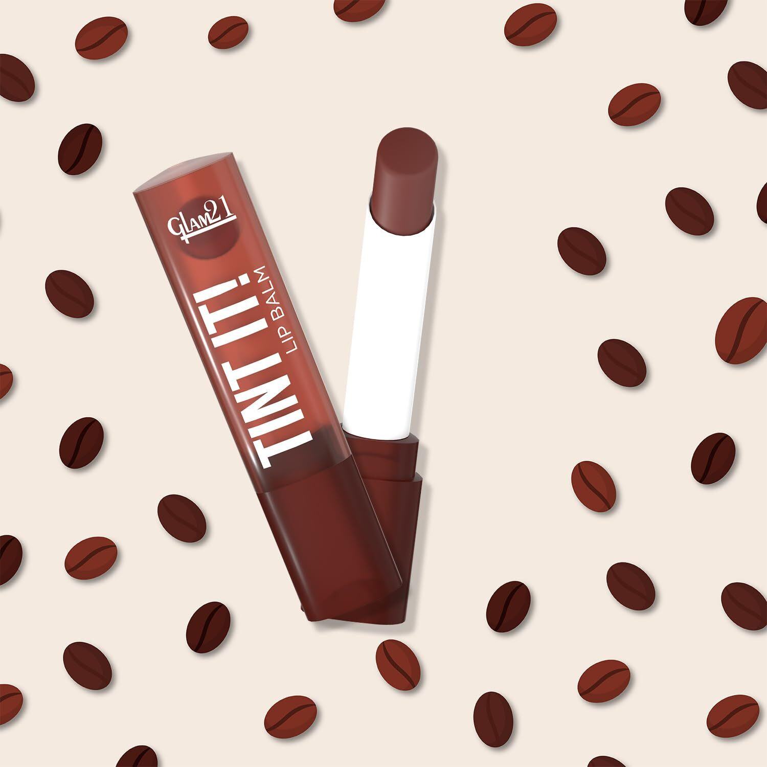 Glam21 Tint It Lip Balm | Everyday Hydration & Moisturized Lips With Vitamin-E, Shea Butter, Avocado Oil, Spf15 |Lip Care For Dry & Chapped Lips |Coffee Beans -3.5Gm
