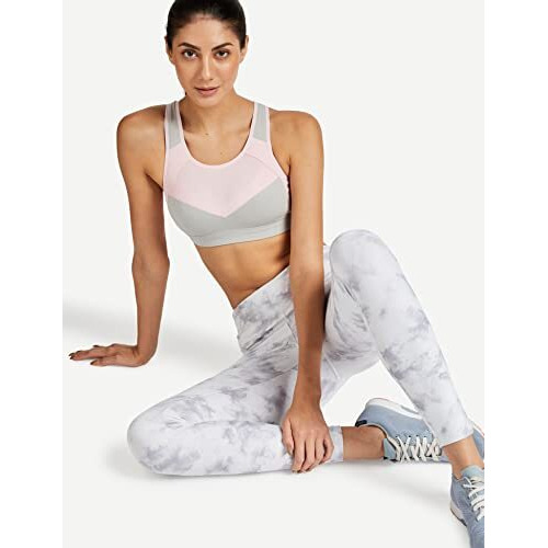 Van Heusen Proactive Women Racerback Sports Bra - Cotton Elastane - Anti Bacterial, Wireless, Padded, Full Coverage