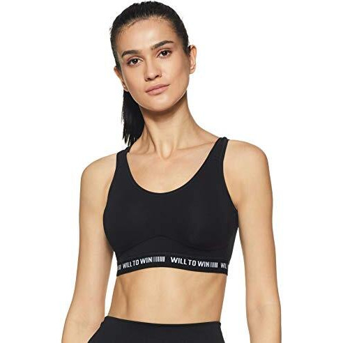 Van Heusen Proactive Women Sports Bra - Cotton Elastane - Anti Bacterial, Wireless, Non Padded, Full Coverage, Light Impact