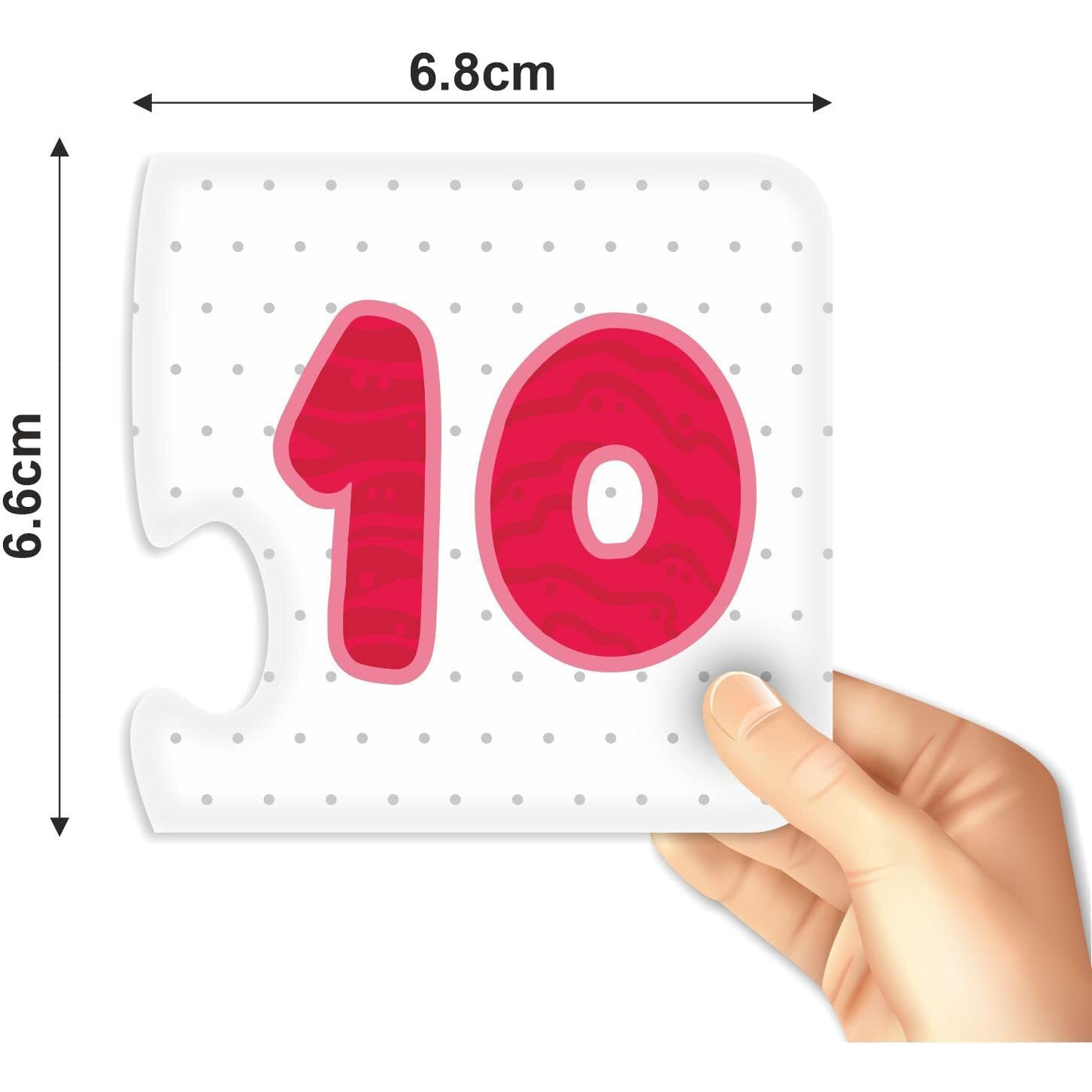 Webby Counting Numbers 2 Pieces Learning Pack Jigsaw Puzzle, Montessori Early Educational Pre School Puzzle Toys For 3+ Years Kid