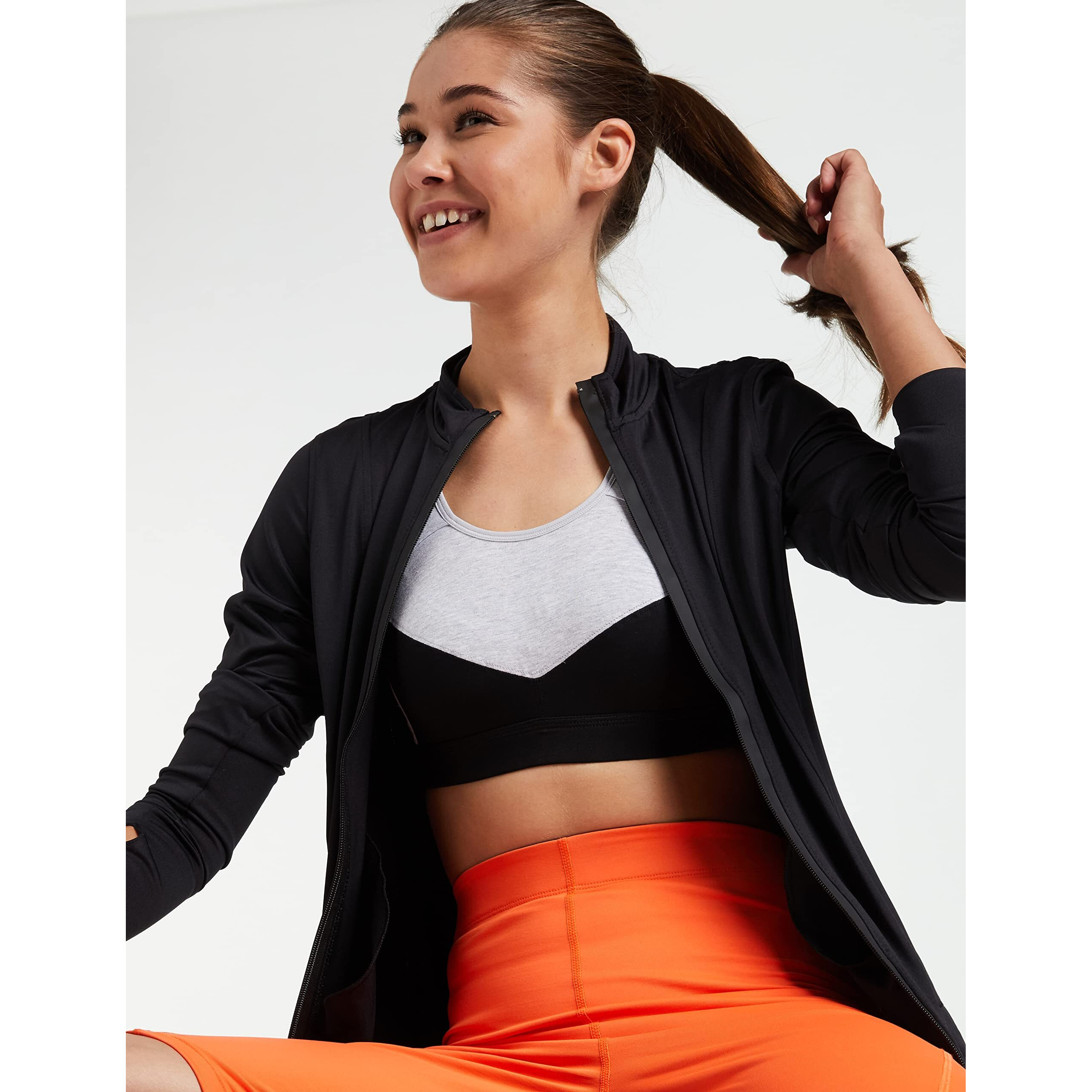 Van Heusen Proactive Women Racerback Sports Bra - Cotton Elastane - Anti Bacterial, Wireless, Padded, Full Coverage