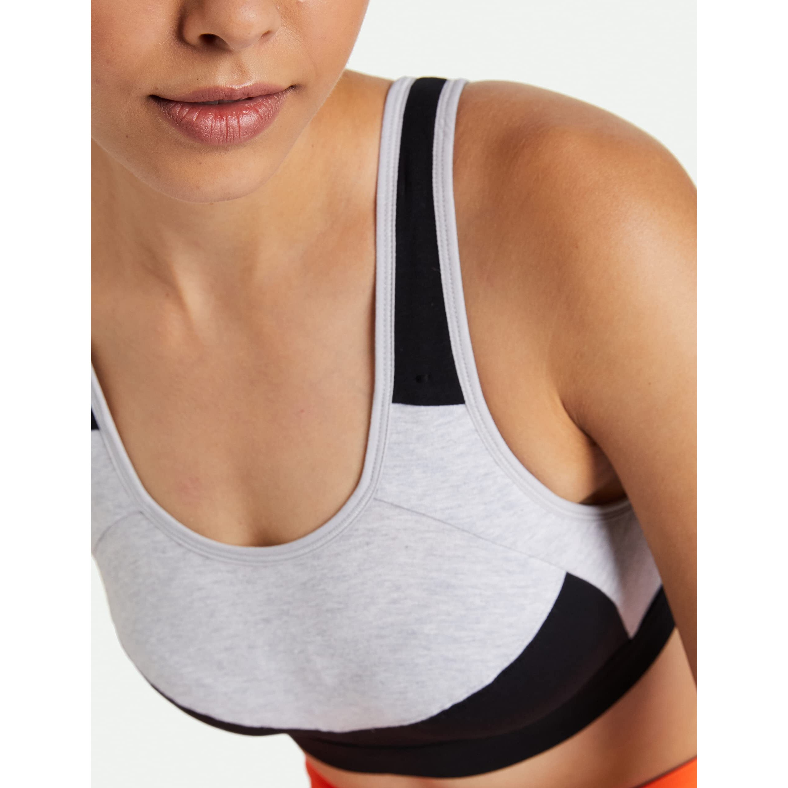 Van Heusen Proactive Women Racerback Sports Bra - Cotton Elastane - Anti Bacterial, Wireless, Padded, Full Coverage