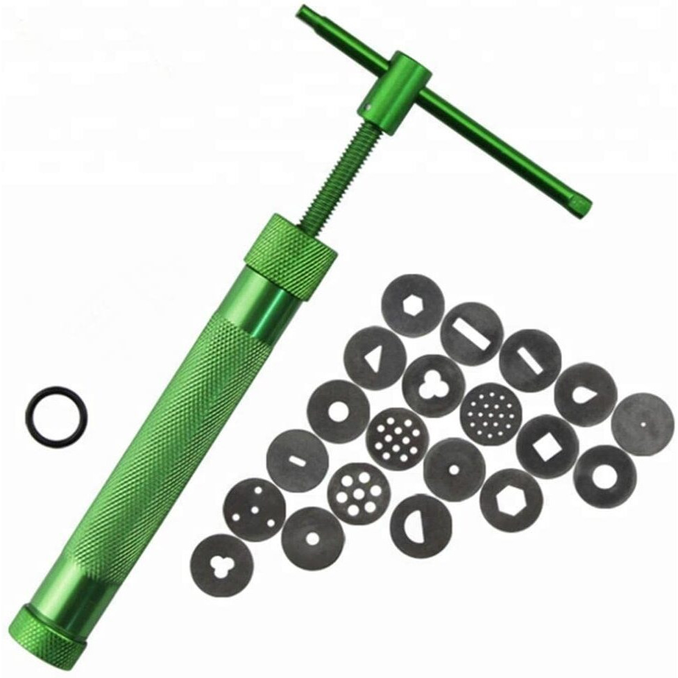 Grizzly 20 Discs Pottery Clay Extruder Professional Tools For Clay Pottery Sculpture Polymer Modeling Ceramic Craft Or Fondant Cake