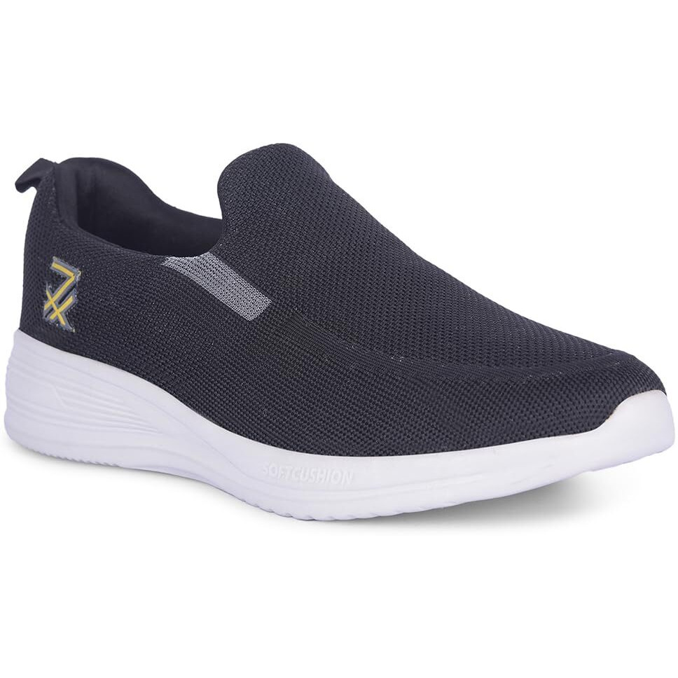 Liberty Leap7X Neather-1E Non-Lacing Walking Shoes For Men With Eva Sole| Suitable For Jogging, Workout, Gym & Outdoor Activity |Lightweight & Comfortable Footbed | Sports Footwear (Black - 42Eu)