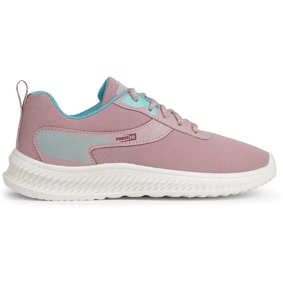 Liberty Force 10 Oslo-20E Lacing Running Shoes For Women With Pvc Sole|Suitable For Walking, Gym, Outdoor & Jogging|Mesh Outsole|Memory Foam Insole|Comfortable & Durable|Sports Footwear (Peach - 40Eu)