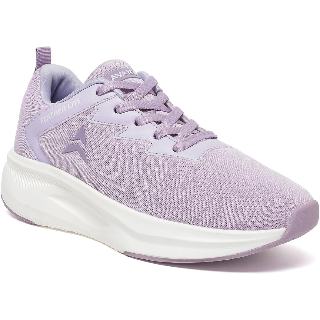 Avant Women's Reva Running Shoes - Superior Cushioning, Enhanced Grip Tpr Outsole, Superior Traction, Anti Skid, Lightweight, Shock Absorption Tech, Sports Footwear (Avwsh033Cl01Uk7_Lavender_Uk7)