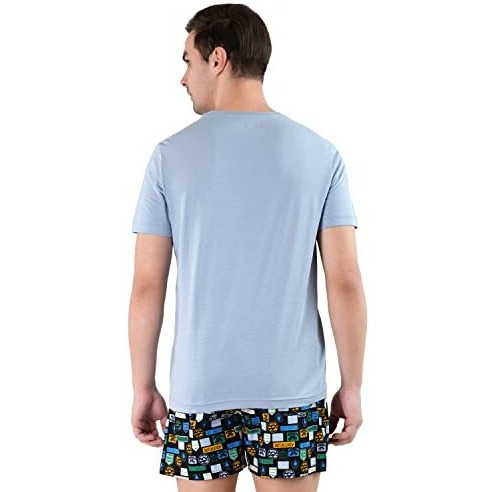 U.S. Polo Assn. Mens Crew Neck Embroidered Logo I633 Lounge Regular Fit T-Shirt - Pack Of 1 (Dusty Blue 2Xl)