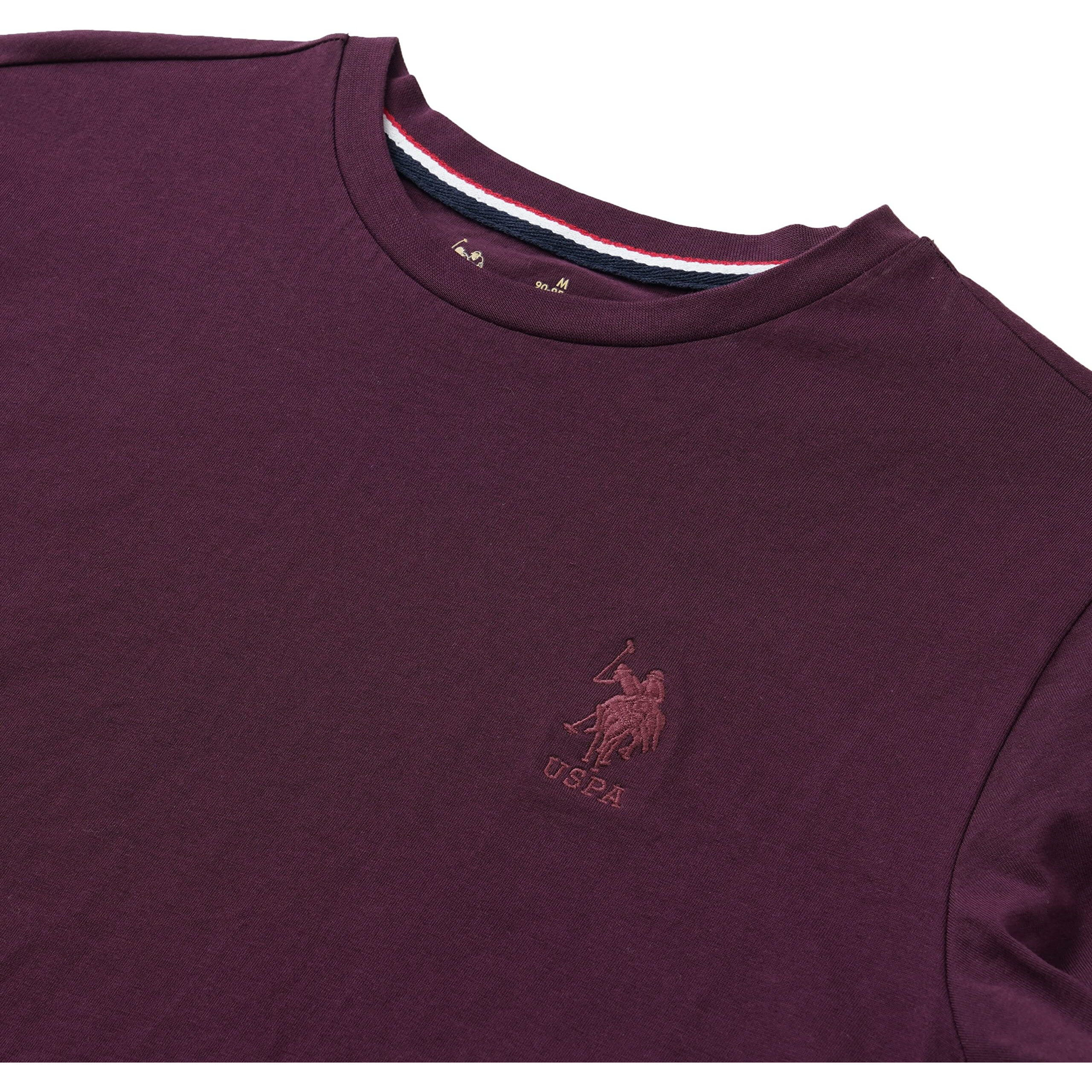 U.S. Polo Assn. Mens Crew Neck Embroidered Logo I633 Lounge Regular Fit T-Shirt-Pack Of 1 (Fig L)