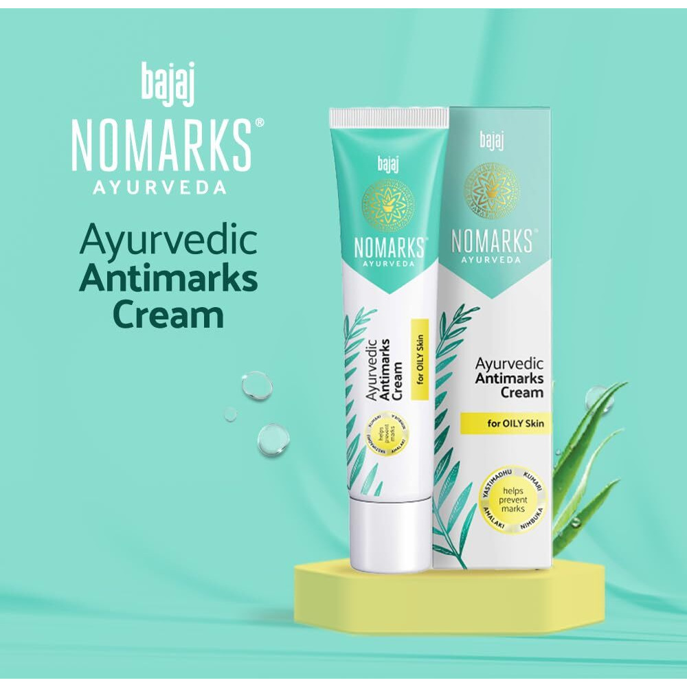 Bajaj Nomarks Ayurvedic Antimarks Cream For Oily Skin, 25Gm