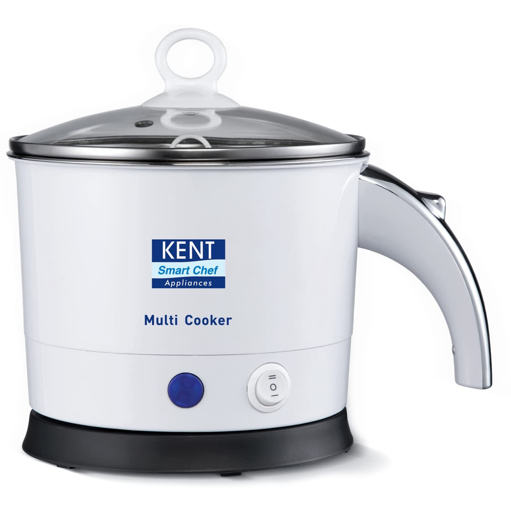 Kent Kettle Multicooker Cum Steamer 1.2 Liters 800W| Boiling Of Water, Tea,Eggs, Instant Noodle Maker, Steaming Idlis, Momos |Inner Stainless Steel Without Joint And Welding & Cool Touch Outer Body