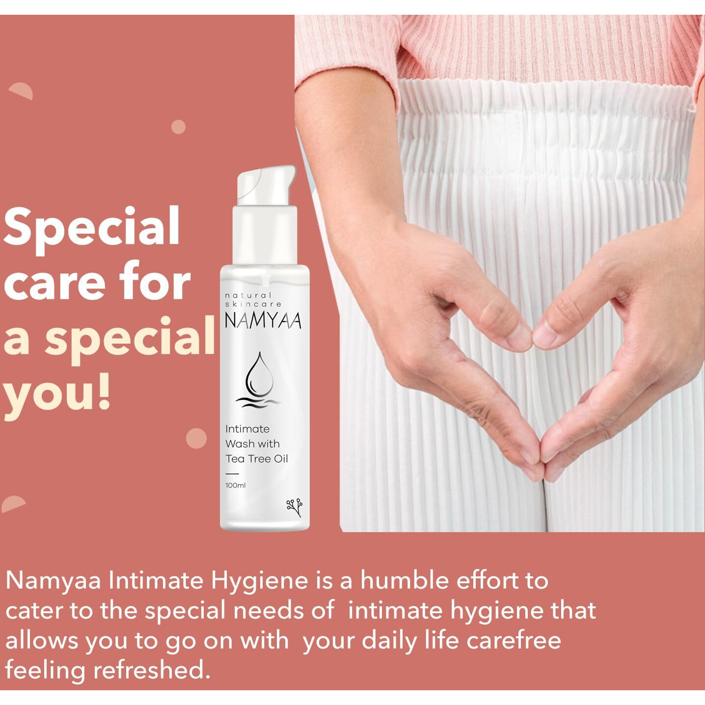 Namyaa Intimate Hygiene Wash With Tea Tree Extracts, 100 Ml