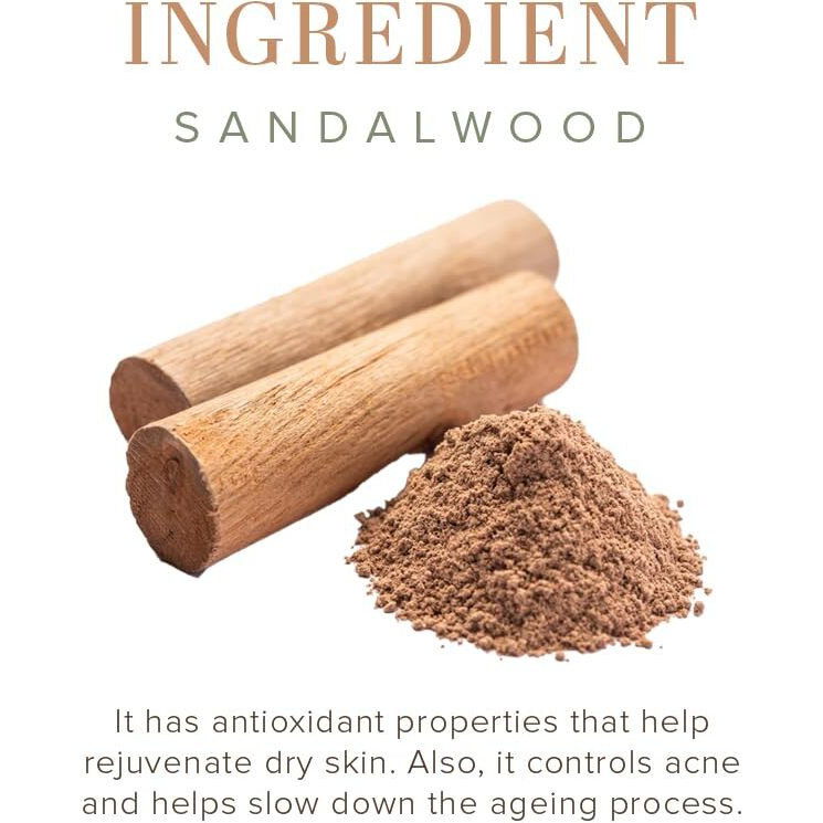 Khadi Natural Sandalwood Soap | Natural Handmade Soap | Herbal Bathing Soap For Hydrated Skin | Natural Soap With Essential Oils | Suitable For All Skin Types | Pack Of 5(125Gx5) (625G)