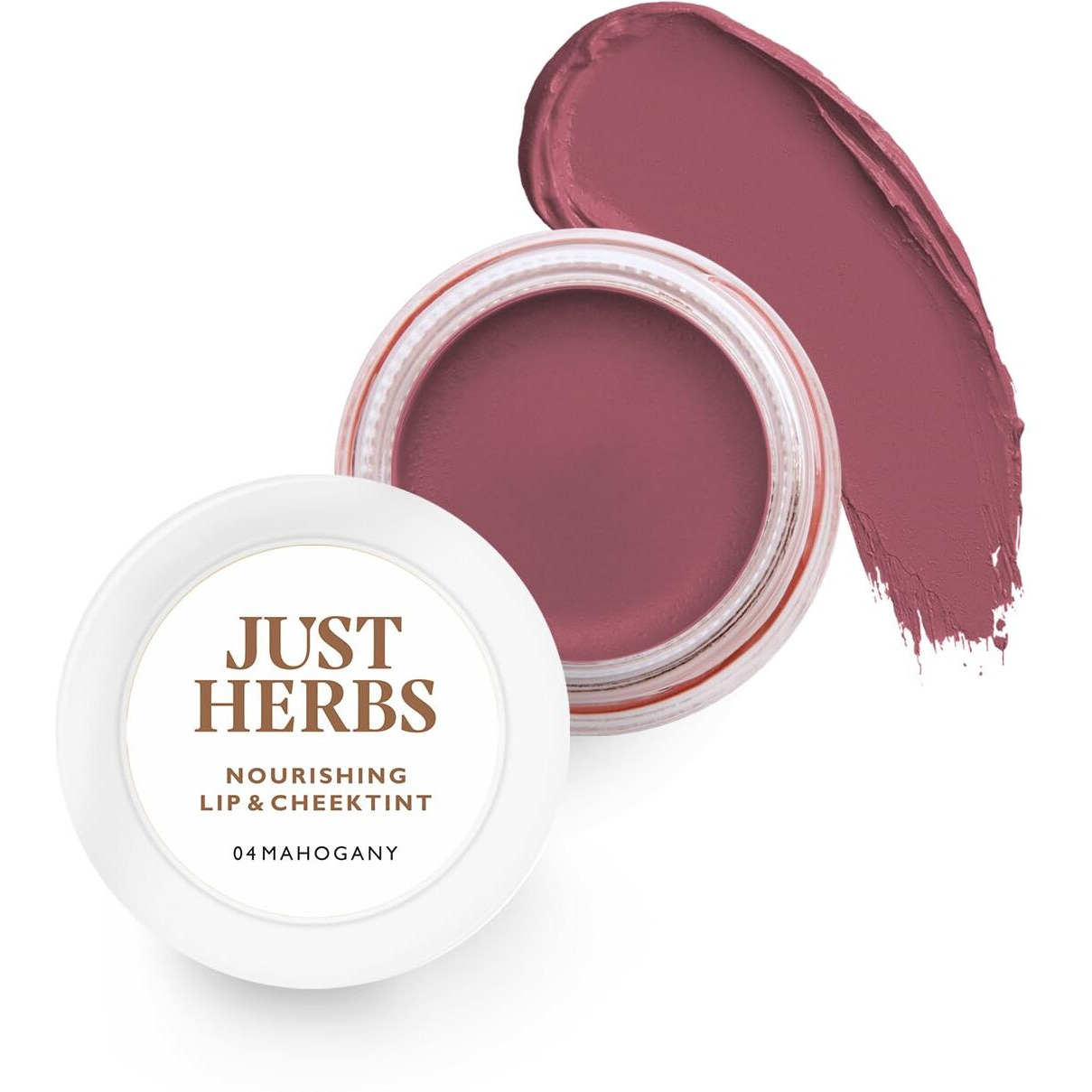 Just Herbs Ayurvedic, Natural Lip & Cheek Tint, Blush For Women- Sls, Chemical & Paraben Free - 04 Mahogany (Creamy Matte)