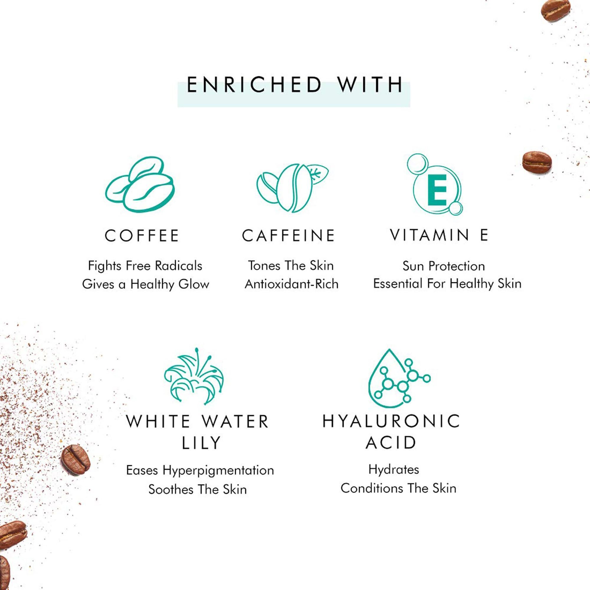 Mcaffeine Coffee Hydrating Face Serum For Glowing Skin, Reduces Dark Spots, Pigmentation & Protects From Sun Damage For Unisex, 40Ml