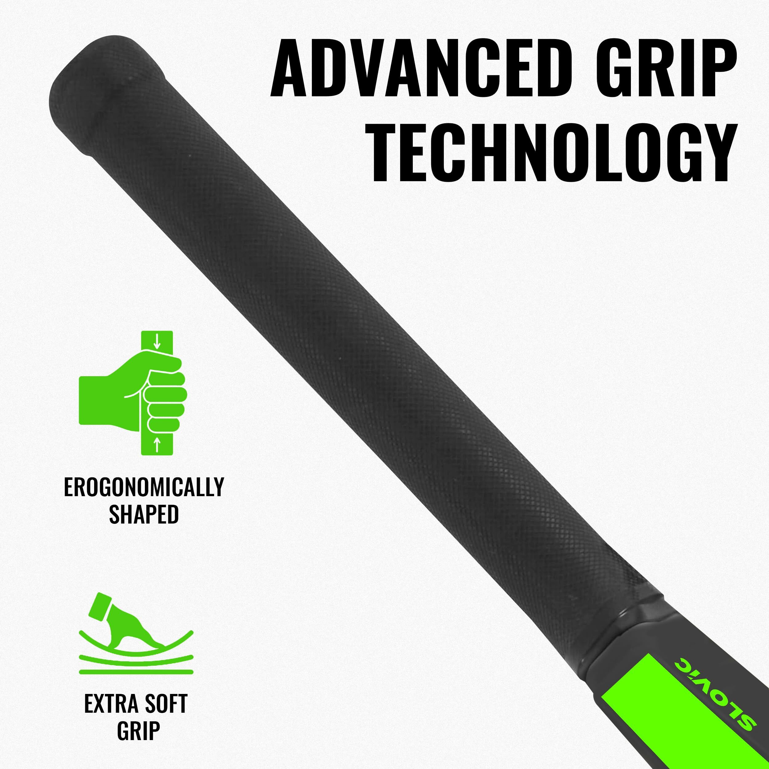 Slovic Cricket Bat [90 X 10.5 Cm] | Full Size Tennis Bat For Cricket | Cricket Bat-Ball For All (Above 14 Years) | Plastic Bat For Indoor Tournament | Lightweight Fiber Bats For Cricket Kit