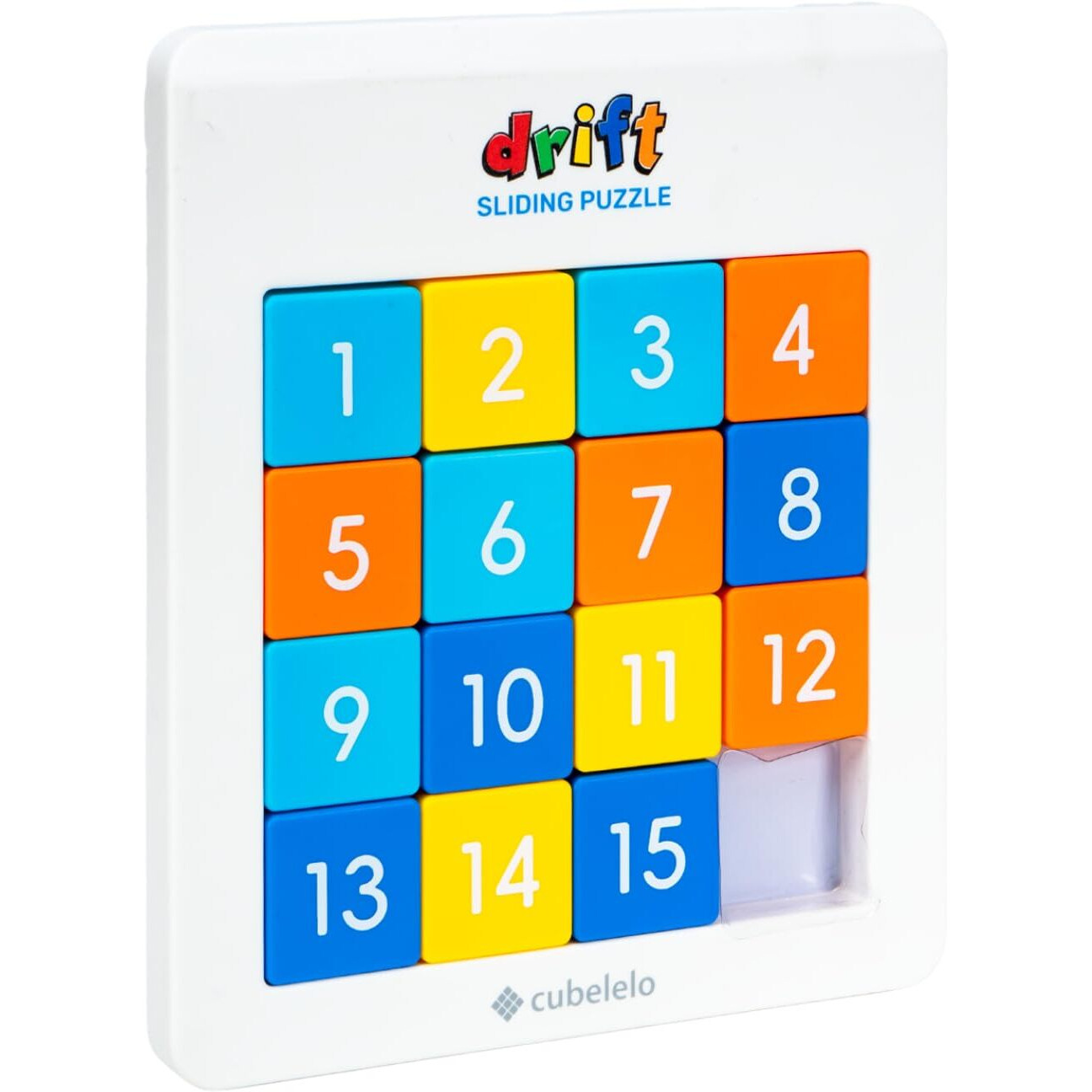 Cubelelo Drift Number Sliding Magnetic Puzzle 4X4 | Toys For 6-10 Years Old Boys & Girls | 15-Blocks Brain Teaser Puzzle Game For Kids | Educational, Learning, Activity Toy For Return & Birthday Gifts