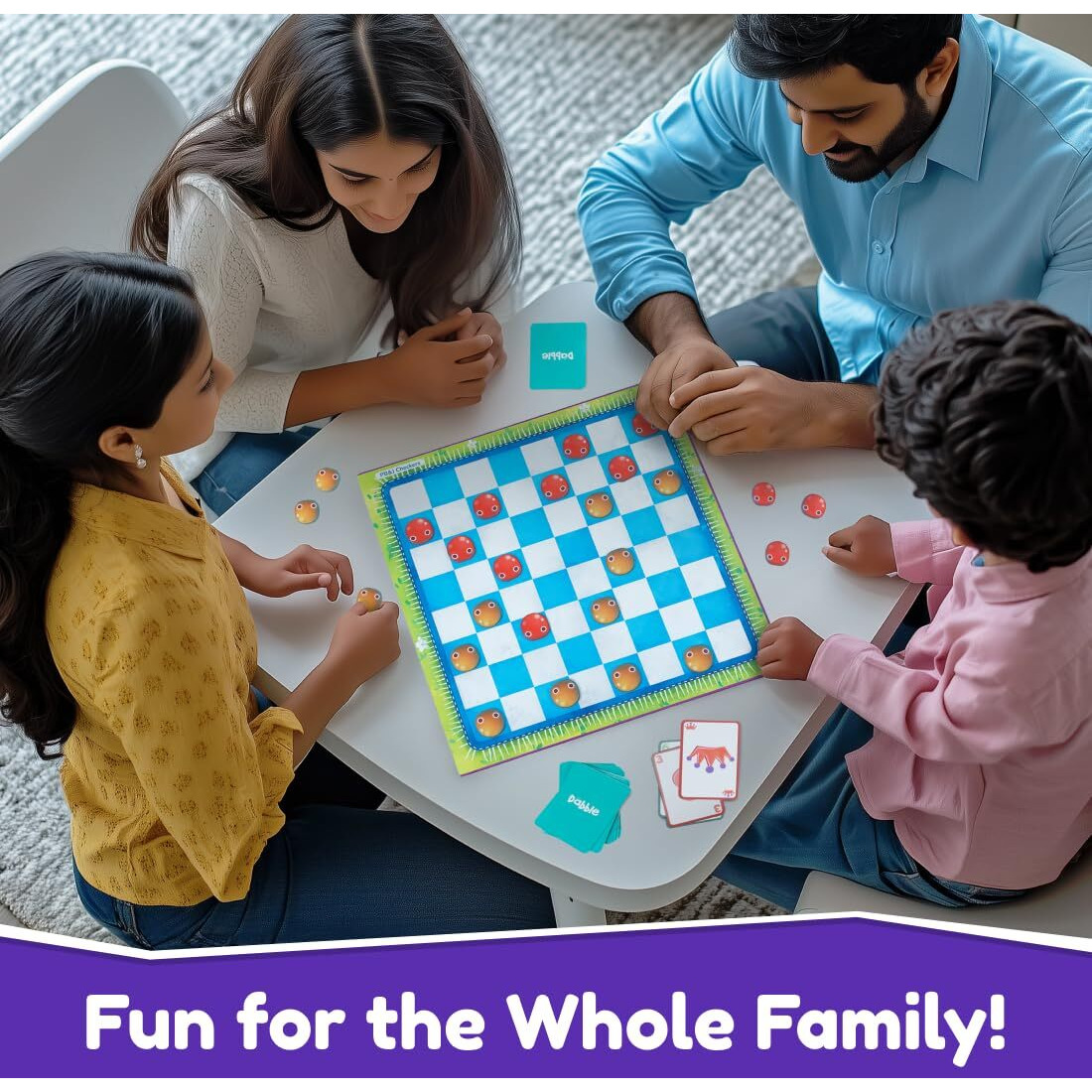 Bloomingo Board And Card Game - Game On 20 In 1 Board Game - Ludo, Chess, Checkers And More - Educational Learning Toys For Fine Motor Skills And Cognitive Development - Birthday Gift For Kids