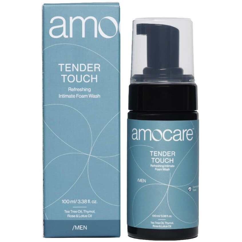 Amocare Foam Wash For Men|Ph Balanced,Hygiene Wash|Prevents Infection,Irritation&Bad Odour|Natural Fragrance|Safe For Daily Use|Tea Tree,Rose&Lotus Oil|Dermatologically Tested|Ball And Genital Wash