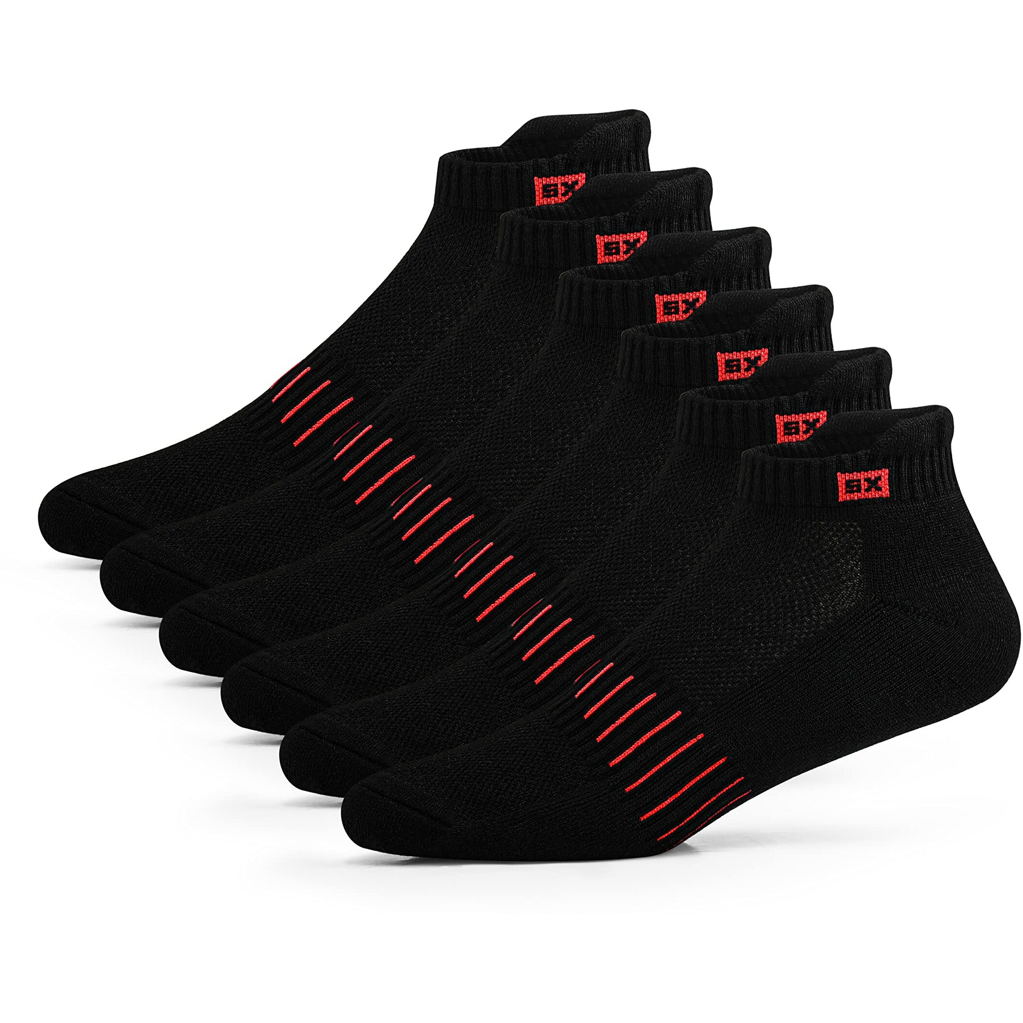 Supersox Unisex Bamboo Ankle Length Socks For Men & Women-Made Of Sustainable & Eco Friendly Material - Athletic Softer Than Cotton Socks, Anti Odour - Ideal For Sports, Gym, Pack Of 3 (Black)