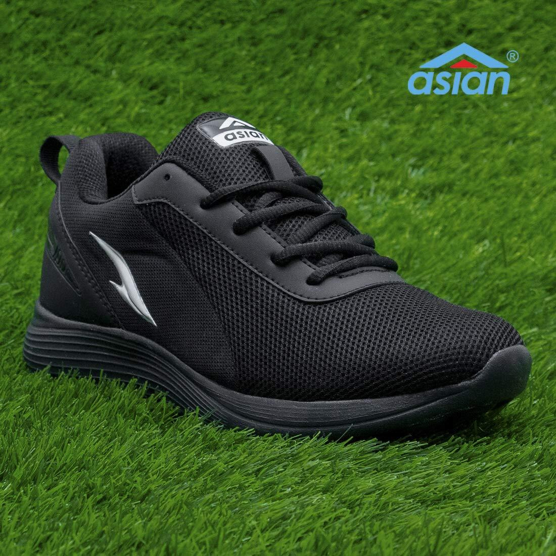 Asian Captain-13 Sports & Casual Shoes With Lightweight Eva Sole Sneaker Shoes For Men & Boys Black