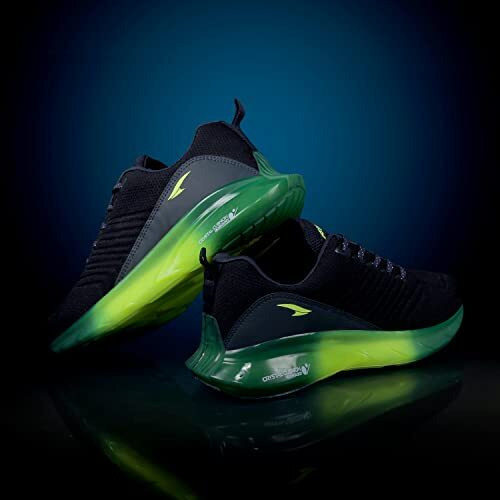 Asian Crystal-13 Sports & Casual Shoes With Crystal Cushion Technology Lightweight Sneaker For Men & Boys Navy,Green