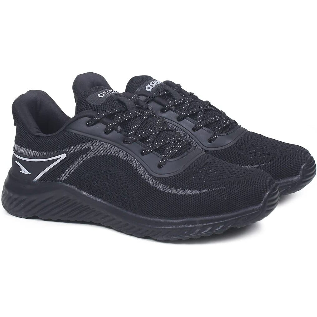 Asian Delta-20 Wonder Sports Running,Walking & Gym Lightweight Lace-Up Casual & Sports Shoes For Men's Black