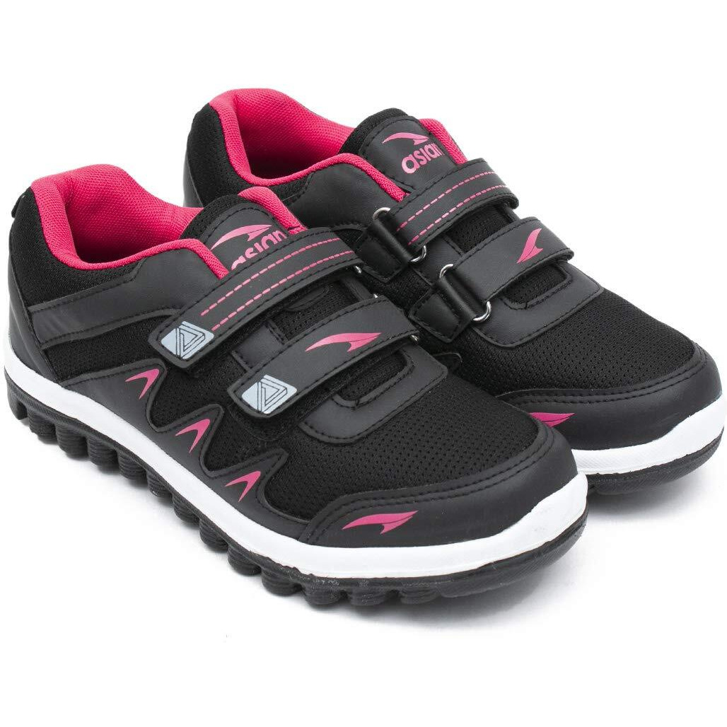 Asian Women's Fashion-02 Sports Running,Walking,Gym,Training,Casual Slip-On Lightweight Shoes For Women's & Girl's Black