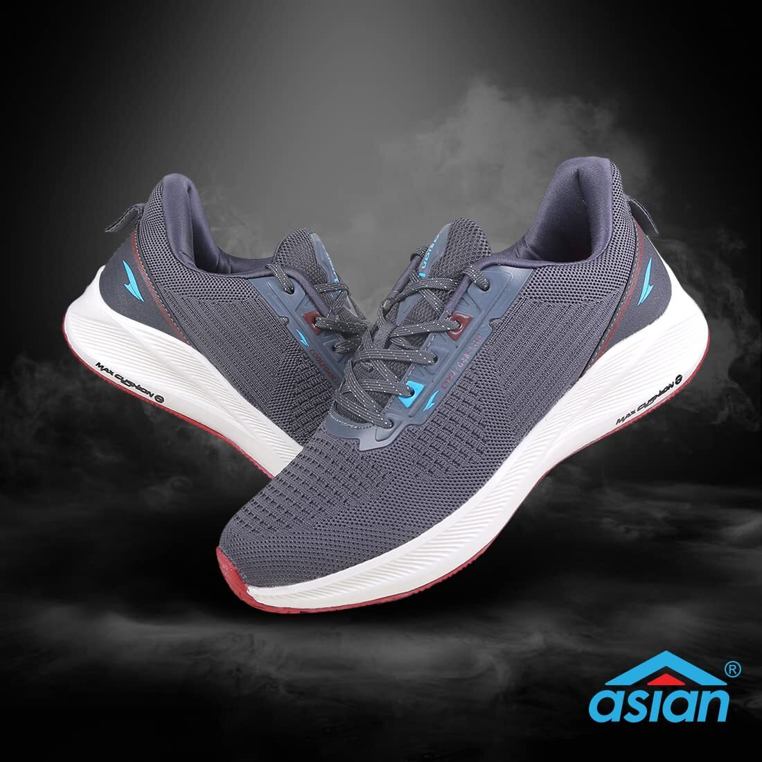 Asian Men's Innova-04 Sports Running,Walking & Gym Shoes With Max Cushion Technology Casual Sneaker Shoes For Men's & Boy's Grey